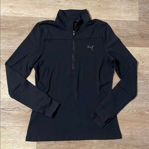 Puma Women’s Black Dry Cell Quarter-Zip Pullover
